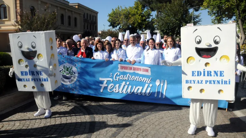 Edirne Gastronomi Festivali renkli görüntülerle başladı