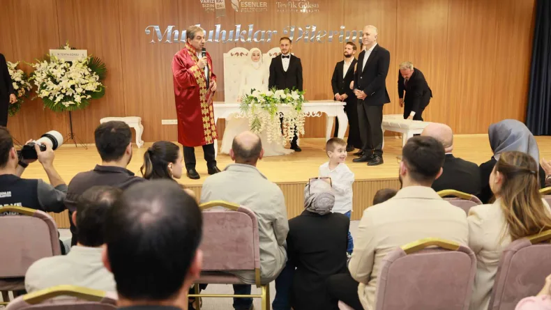 Esenler Belediyesi'nden çiftlere ücretsiz nikah hizmeti