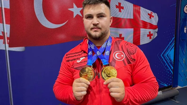 Genç milli halterciler Selahhattin Altın ve Tuana Süren, Avrupa şampiyonu oldu