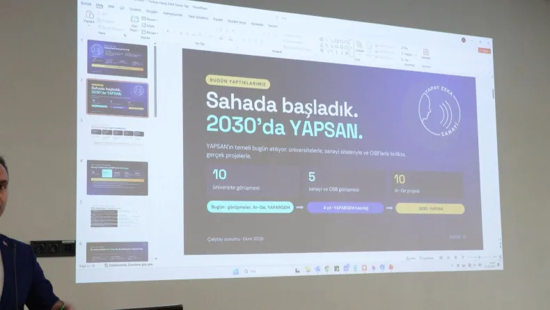 İKÜ’de 'Yapay Zeka Sanayi Kuruluş Çalıştayı' düzenlendi