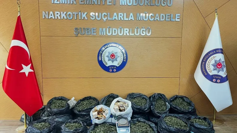 İzmir merkezli 2 ildeki uyuşturucu operasyonunda 12 gözaltı