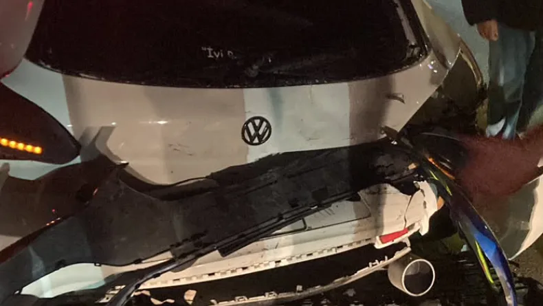 Kağıthane’de asker uğurlama konvoyunda yaşanan kaza kamerada: 1 yaralı