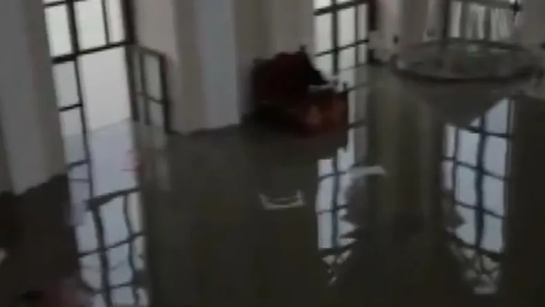 Kağıthane’de dere taştı; tarihi Sadabad Camii'ni su bastı
