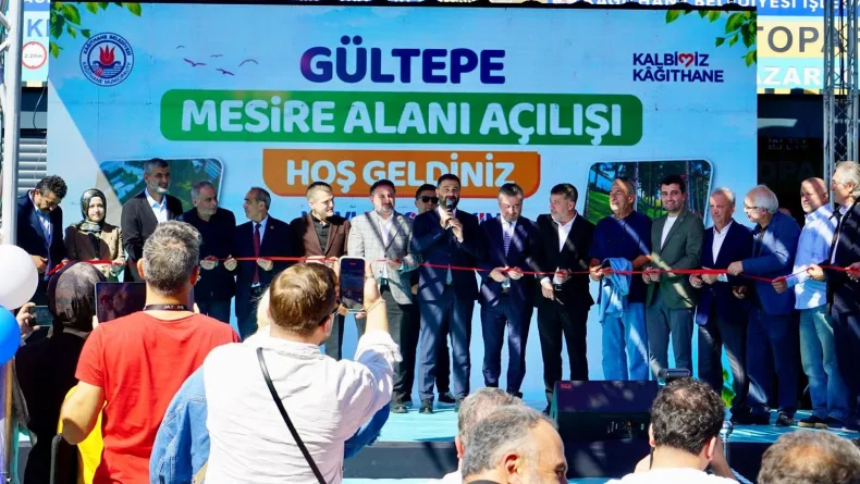 Kağıthane’de mesire alanı hizmete açıldı