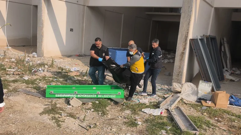 Kahramanmaraş'ta inşaatta erkek cesedi bulundu