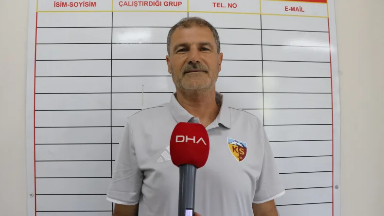 Kayserispor Altyapı Teknik Sorumlusu Çerçioğlu: Hedefimiz şehrin çocuklarından milli takımlara oyuncular göndermek