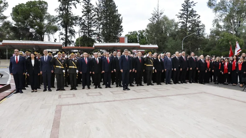 KKTC'de 29 Ekim Cumhuriyet Bayramı törenlerle kutlandı