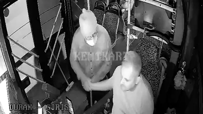 Kooperatif başkan yardımcısı kılık değiştirip otobüs şoförlerini denetledi