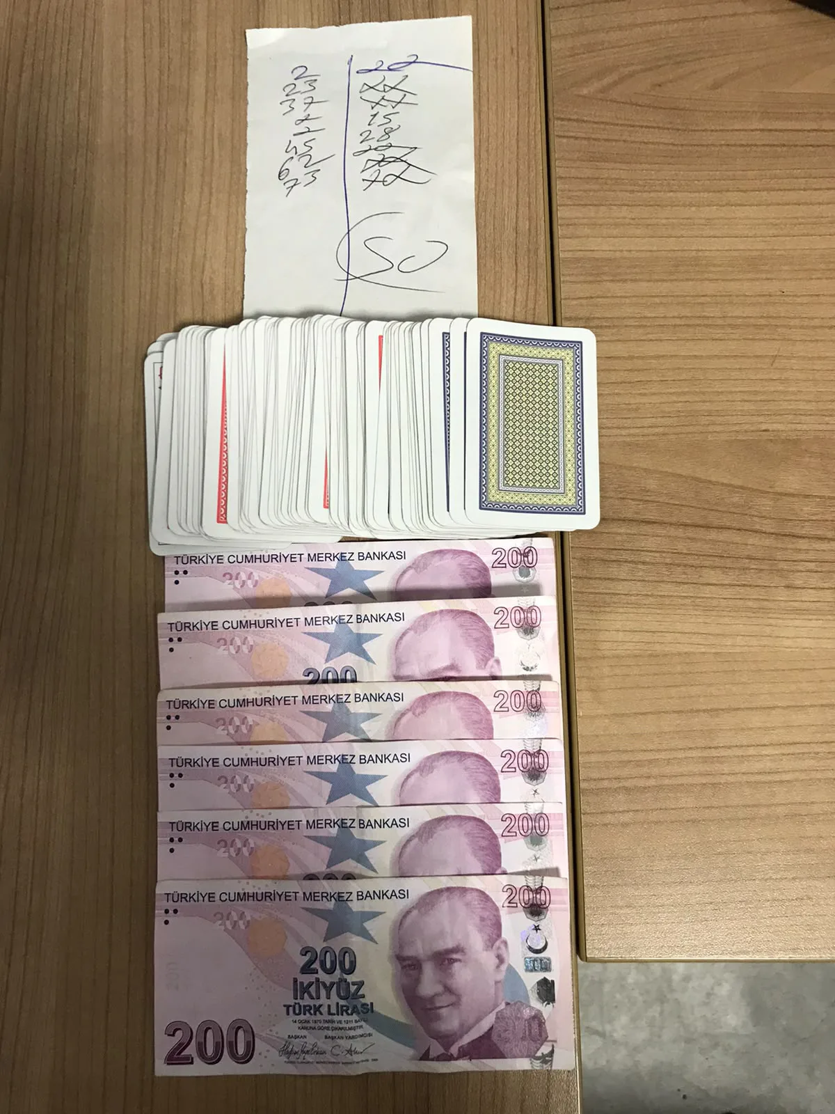 Kumar oynayan 6 kişiye toplam 69 bin lira ceza
