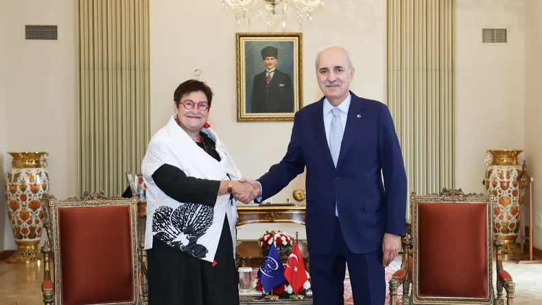 Kurtulmuş, Avrupa Konseyi Parlamenterler Meclisi Başkanı Bayr ile görüştü