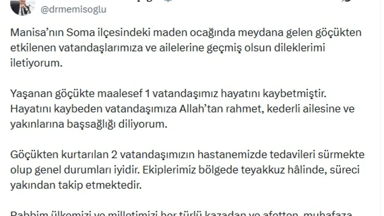 Manisa'da maden ocağında göçük: 1 ölü (4)