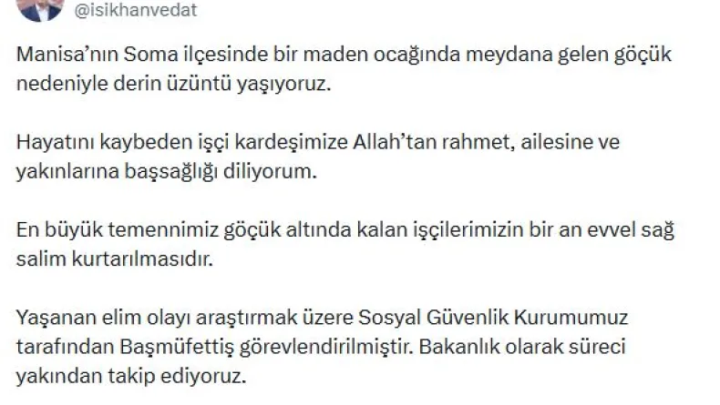 Manisa'da maden ocağında göçük: 1 ölü (6)