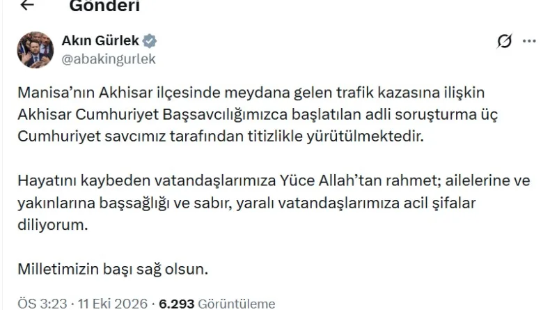 Manisa'da tur otobüsü ve TIR'ın çarpıştığı kazada 11 ölü, 27 yaralı (4)