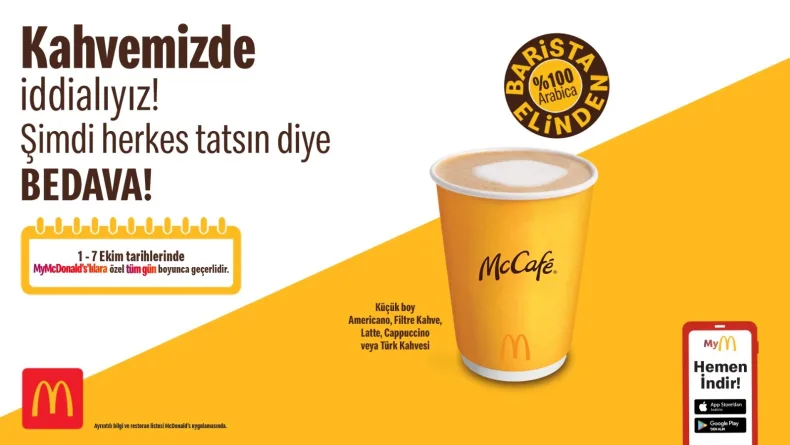 McDonald’s Türkiye’den, kahveseverlere ekim ayına özel kampanya
