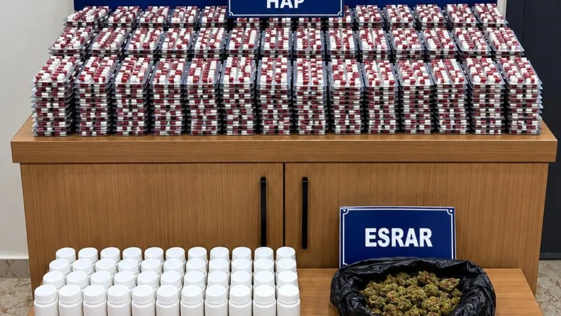 Mersin’de 11 bin adet uyuşturucu hap ele geçirildi