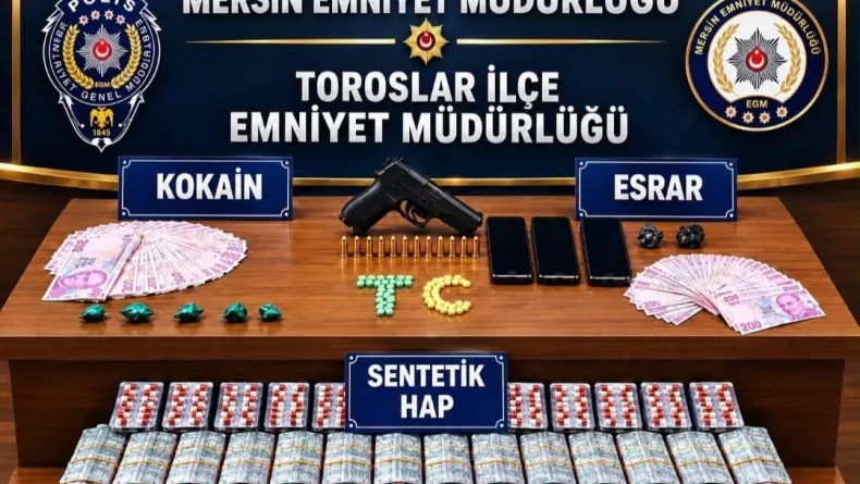 Mersin’de uyuşturucu operasyonu: 4 tutuklama