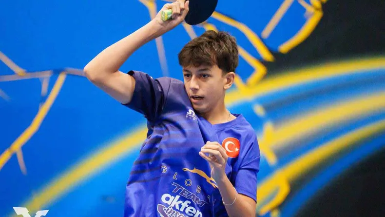 Milli sporcu Görkem Öçal, Avrupa Masa Tenisi Şampiyonası'nda mücadele ediyor