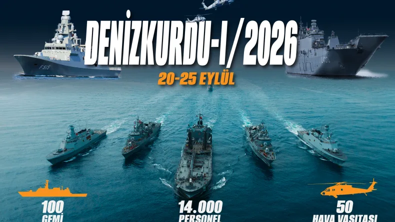 MSB'den 100 gemi ile 'Denizkurdu-I/2026 Tatbikatı'