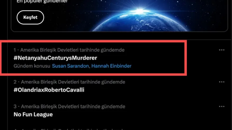 Netanyahu’ya tepki sanal medyada dünya gündemine taşındı