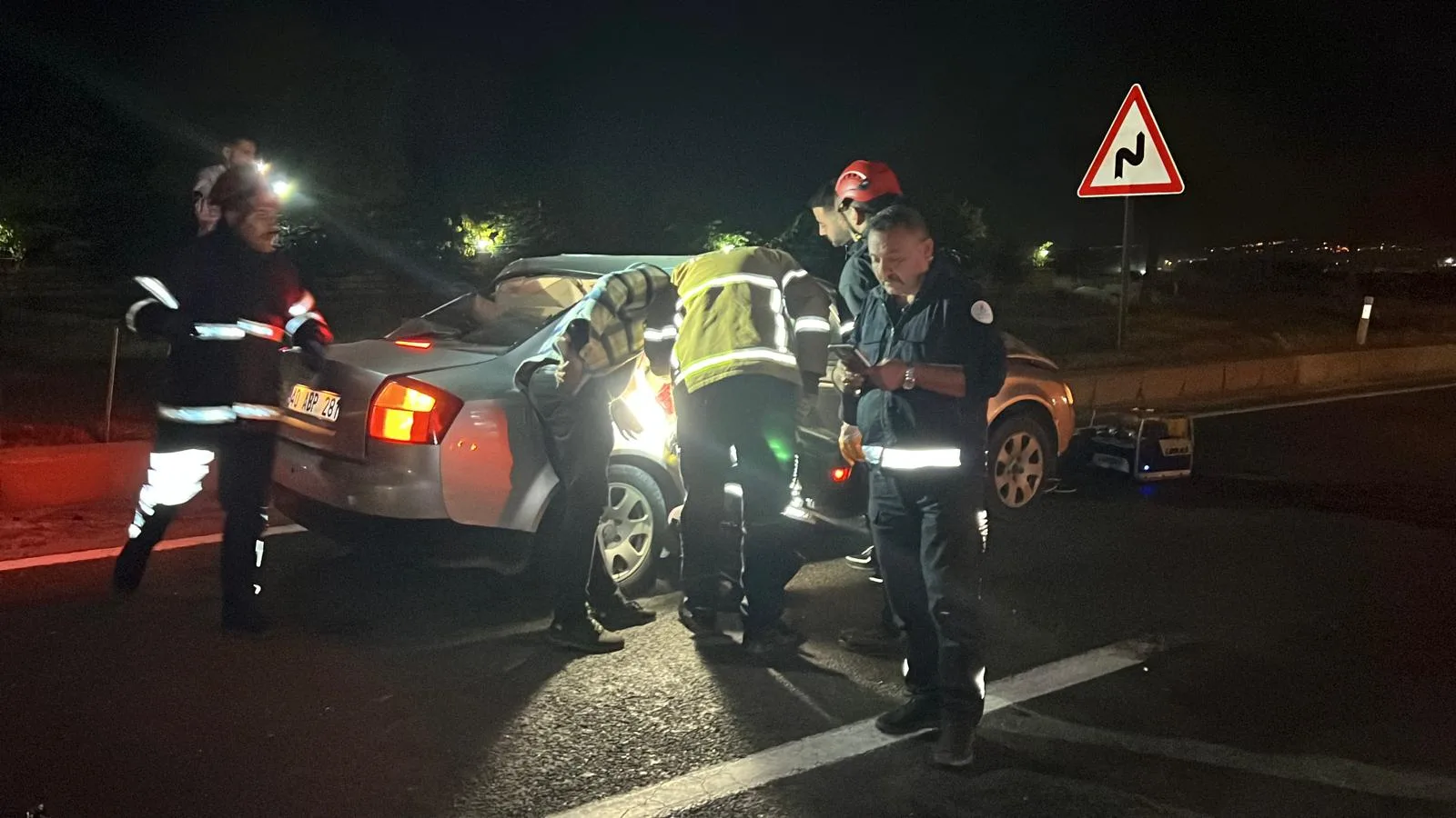 Nevşehir'de TIR'a arkadan çarpan otomobilde 2 ölü