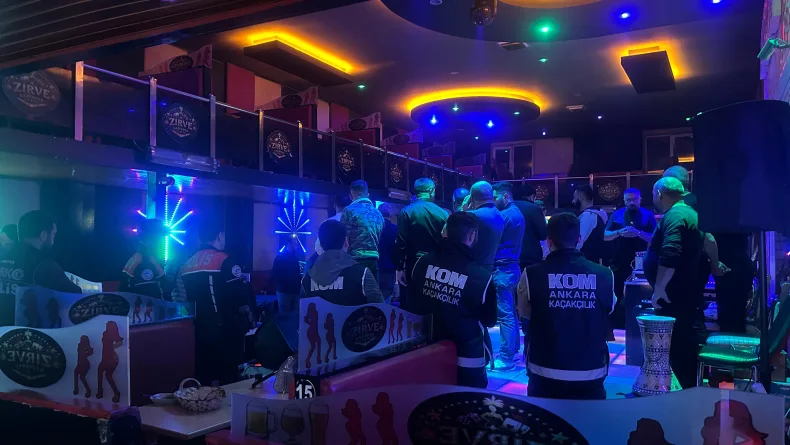 Polatlı’da eğlence mekanlarına denetim: 68 gözaltı