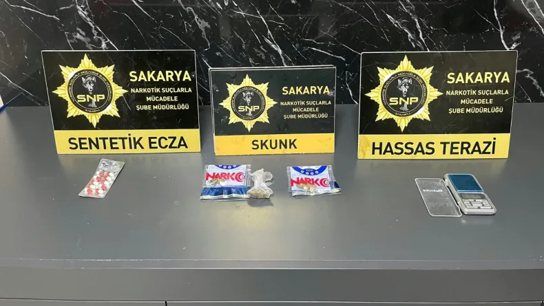 Sakarya’da uyuşturucu operasyonu: 3 tutuklama