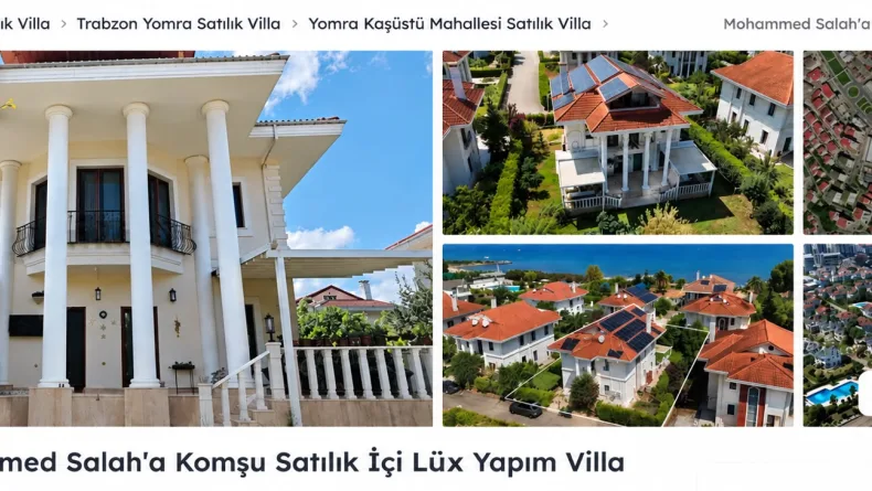 'Salah'a komşu' villa ilanı; Trabzonspor'dan izinsiz kullanıma uyarı