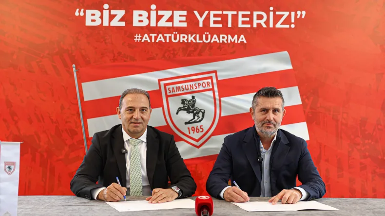 Samsunspor anlaştığı Nenad Bjelica ile imza töreni düzenledi