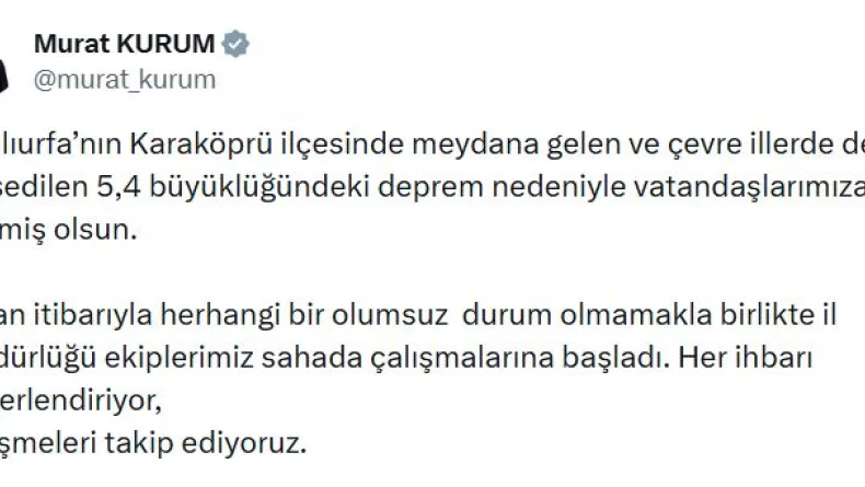 Şanlıurfa'da 5.4 büyüklüğünde deprem (3)