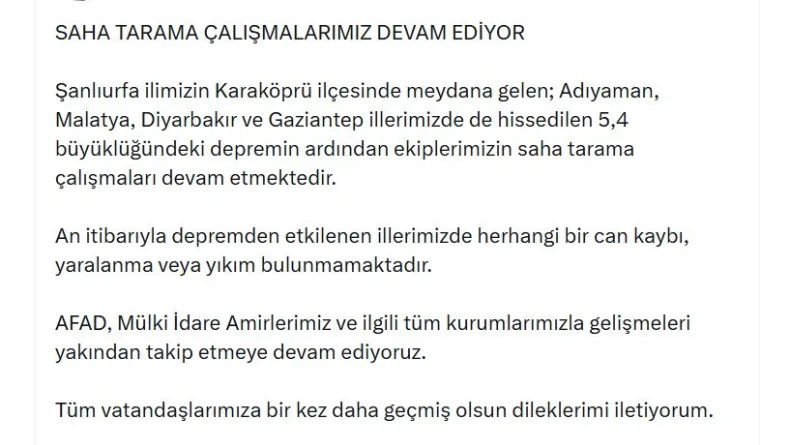 Şanlıurfa'da 5.4 büyüklüğünde deprem (8)