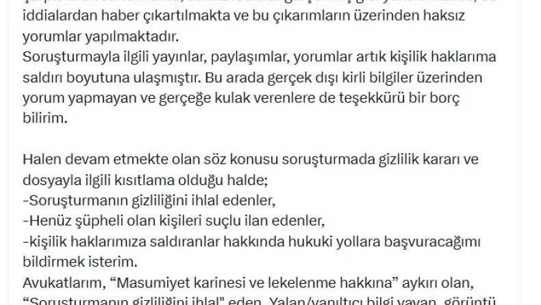 Sarıgül: Yeni Parti üyeliğimin askıya alınması için müracaat edeceğim