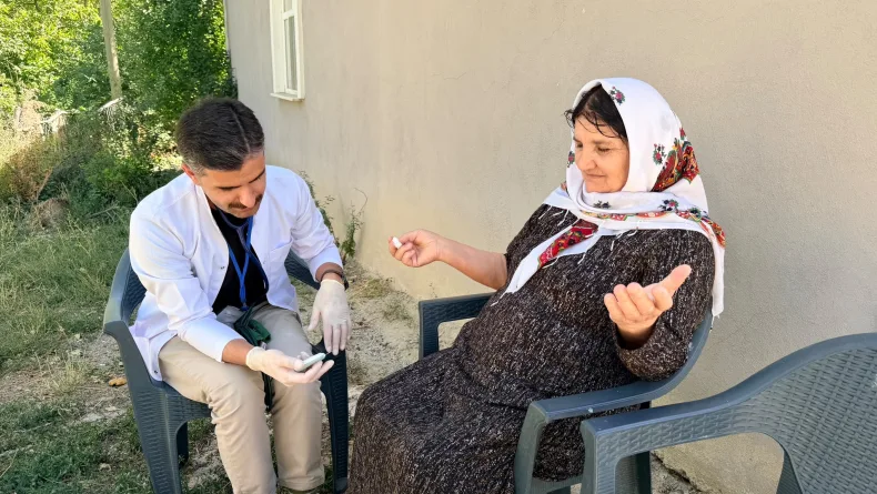 Sınır köylerinde mobil sağlık hizmeti