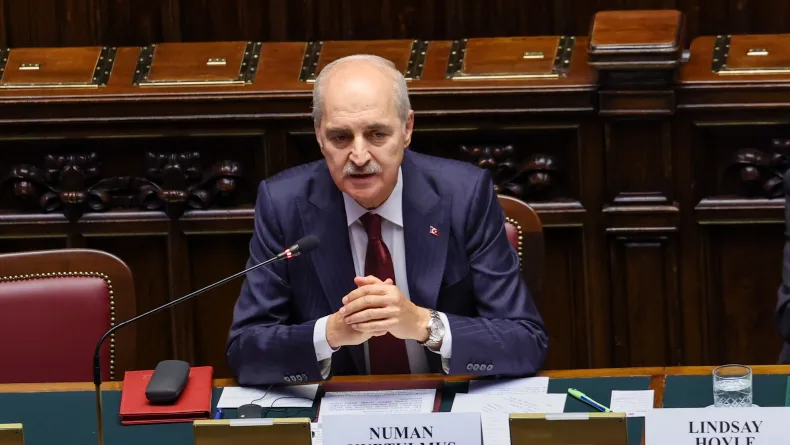 TBMM Başkanı Kurtulmuş, Avrupa Parlamento Başkanları Konferansı’nda Rum temsilcinin iddialarına tepki gösterdi