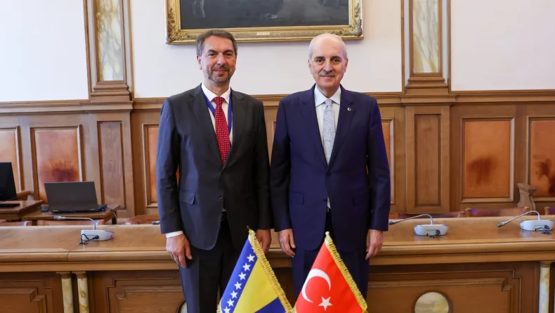 TBMM Başkanı Kurtulmuş, Bosna Hersek Temsilciler Meclisi Başkan Yardımcısı Çavara’yı kabul etti