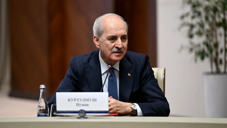 TBMM Başkanı Kurtulmuş, Kırgızistan Cumhurbaşkanı Caparov tarafından kabul edildi