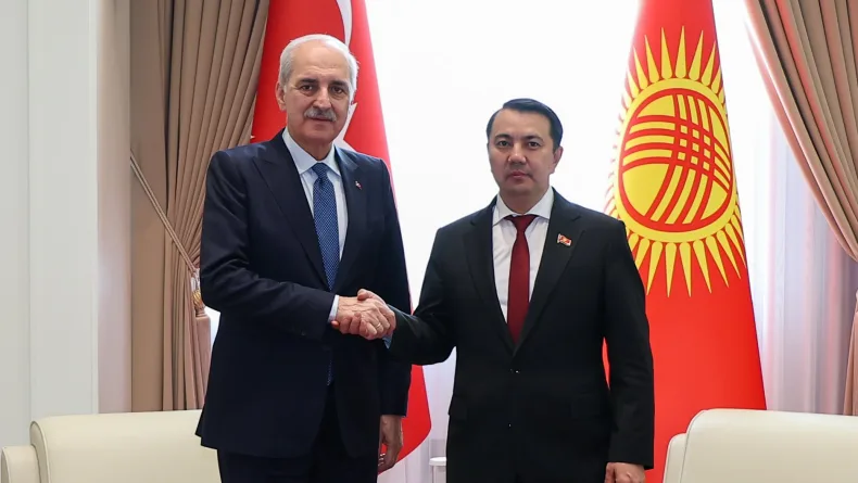TBMM Başkanı Kurtulmuş, Kırgızistan Jogorku Keneş Başkanı Mamataliyev ile görüştü