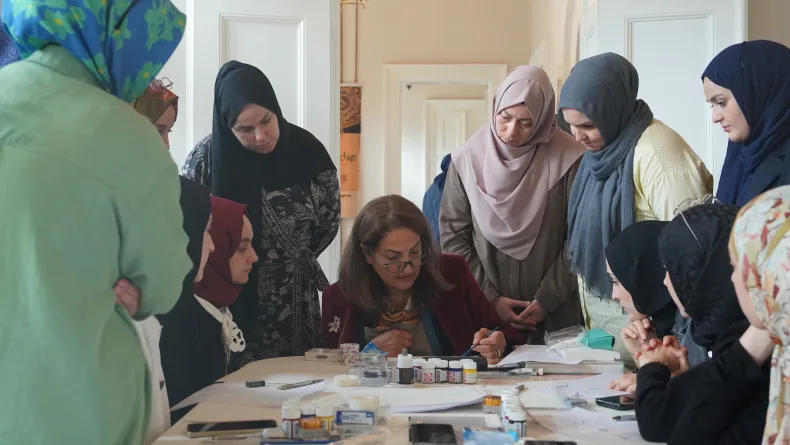 Tezhip Atölyesi, Mimar Sinan’da gençlerle buluştu