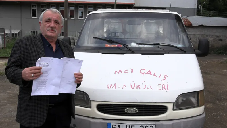 Trabzon dışına hiç çıkarmadığı kamyonetine İstanbul'da geçiş ihlali cezası geldi