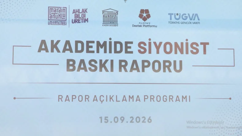 TÜGVA’da ‘Akademide Siyonist Baskı Raporu’ açıklandı