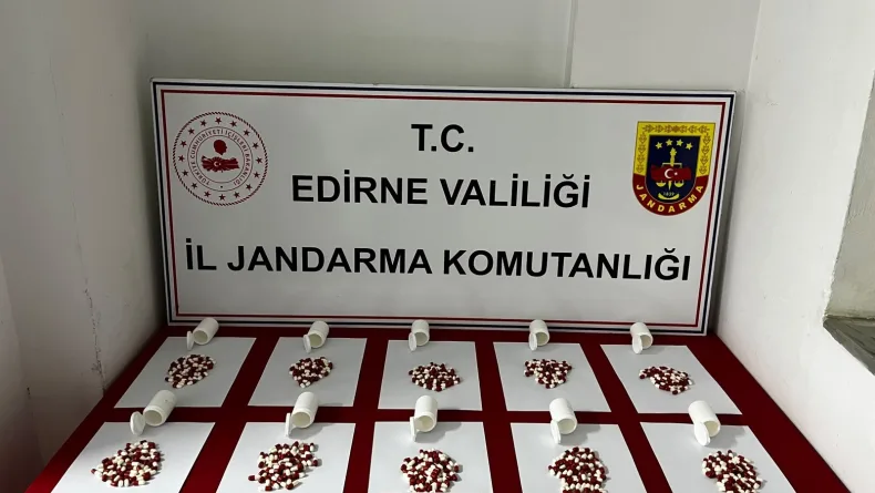 Üzerinde 568 sentetik hap ele geçirilen şüpheli gözaltına alındı
