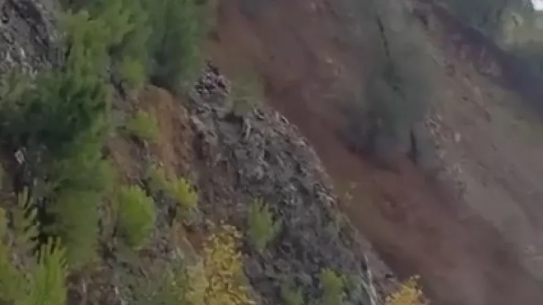 Yalova'da sağanak nedeniyle sel sularında mahsur kalan bekçi kepçeyle kurtarıldı (3)