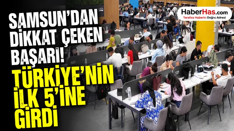 Samsun’dan dikkat çeken başarı: Kütüphane kullanımında Türkiye’nin ilk 5’ine girdi