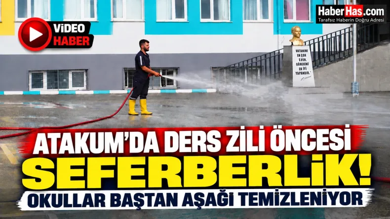 Atakum’da Ders Zili Öncesi Seferberlik! Okullar Baştan Aşağı Temizleniyor