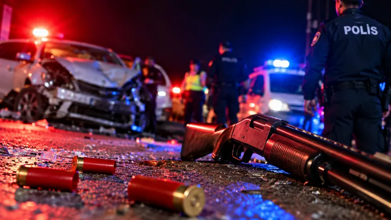 Kaza Sonrası Dehşet Saçtı! Alkollü ve Ehliyetsiz Sürücü, Biri Polis 3 Kişiyi Tüfekle Vurdu