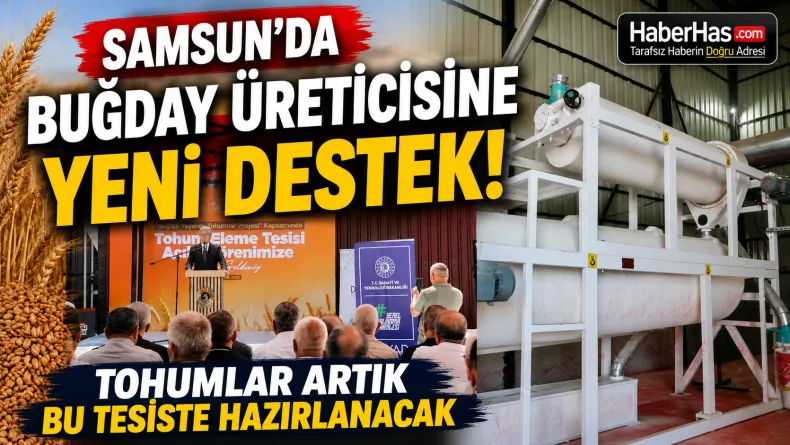 Samsun’da Buğday Üreticisine Yeni Destek! Tohumlar Artık Bu Tesiste Hazırlanacak