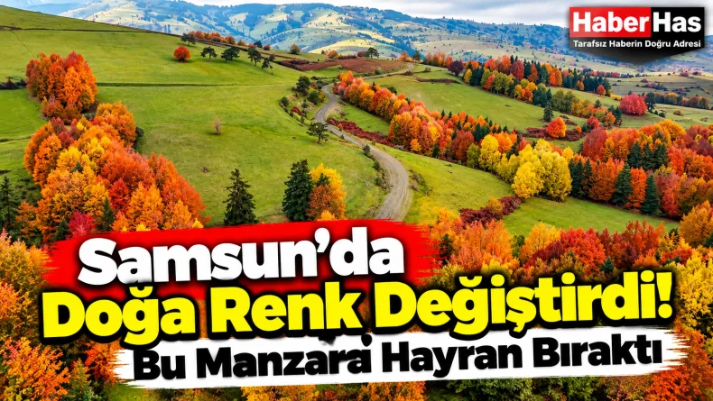Samsun'da Sonbaharın Büyüleyen Manzarası!