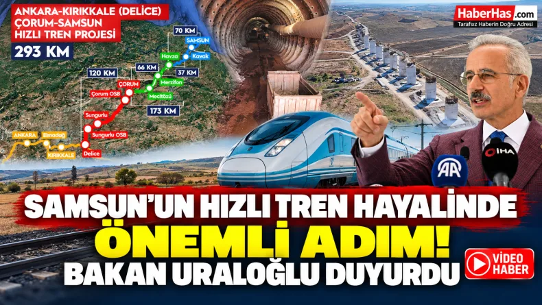 Samsun’un Hızlı Tren Hayalinde Önemli Adım! Bakan Uraloğlu Duyurdu