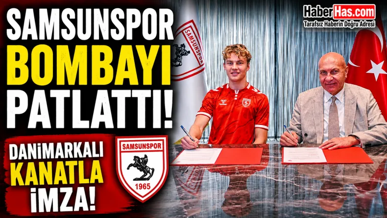 Samsunspor Bombayı Patlattı! Danimarkalı Kanatla 5 Yıllık İmza