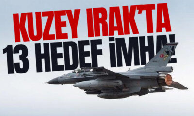 Irak’ın Kuzeyine Hava Harekatı: 13 hedef imha edildi