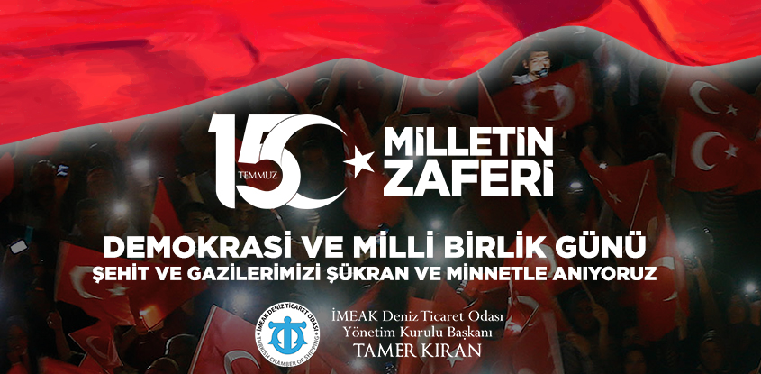 15 Temmuz Demokrasi ve Milli Birlik Günü’nde Şehit ve Gazilerimizi şükran ve minnetle anıyoruz